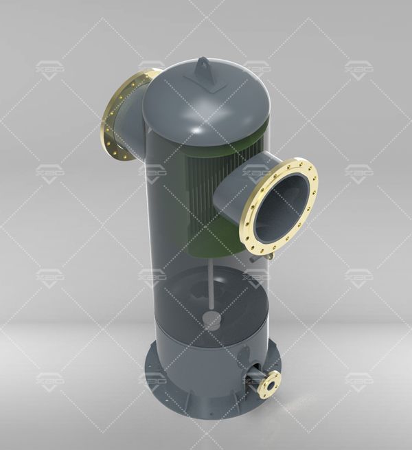 高質量效率軸向葉片分離器